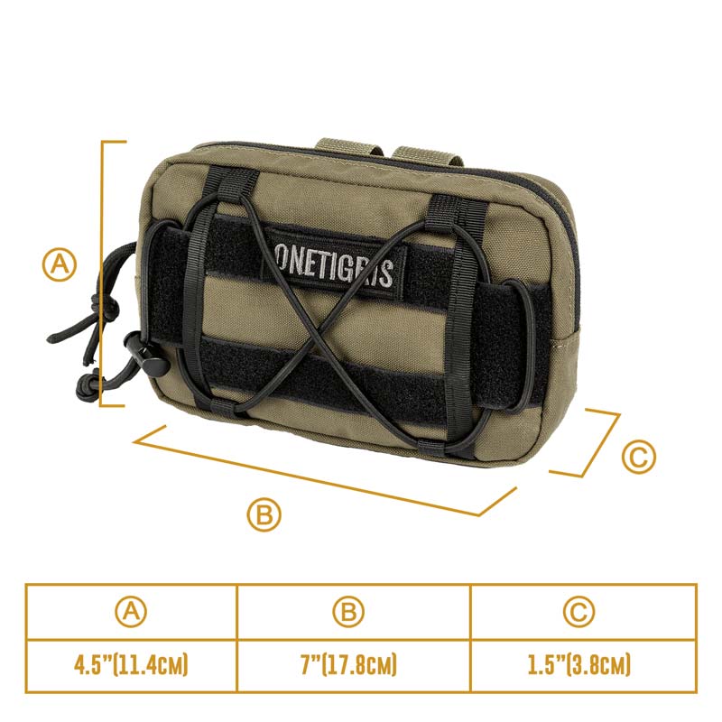 Size of Hooala Canine EDC Dog Pouch